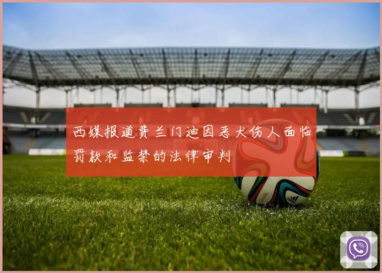西媒报道费兰门迪因恶犬伤人面临罚款和监禁的法律审判